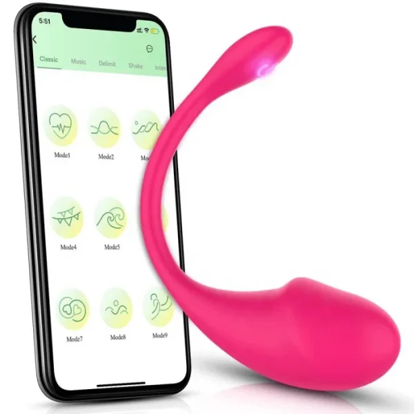APP Controlled USB-powered Dildo 10 Frequency Vibrating Egg for Stimulating Female Clit S Pot Adult Women's Sex Toys