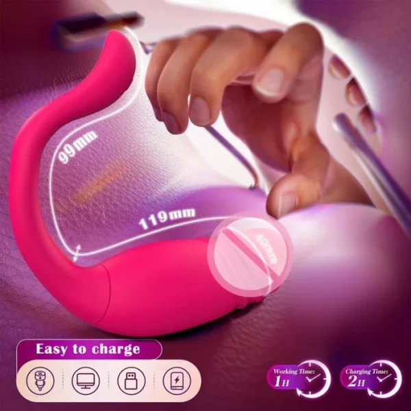 Hot Wireless Sex Vibrator 10 Frequency Thrusting Panty Vibrating Panties App Controlled Vibrator Jump Egg Sex Toy for Female - Image 3