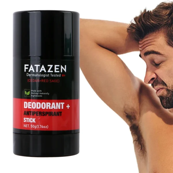 FATAZEN Dermatologist Tested Deodorant Anti-odorant Stick Natural Cedar Red Sage Fragrance Sweat Odor Balm Deodorant Stick - Image 6