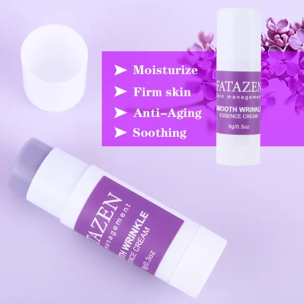 FATAZEN Smooth Wrinkle Essence Cream Fine Lines Moisturizing Moisturizer Herbal OEM Face Cream Stick Wrinkle Cream - Image 2