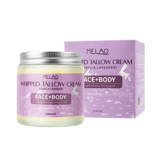 Organic Natural Hydrating Dry Skin for Skin Care Grass-fed Beef Tallow Balm Face Beef Tallow Tallow Cream - Image 3