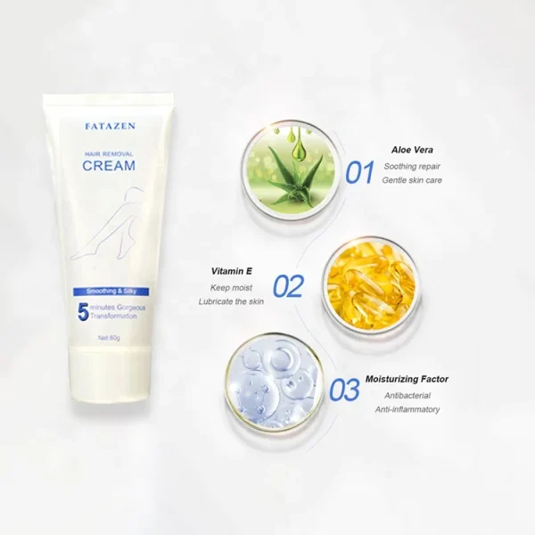5 Mins Efficiency Private Label Natural Organic Herbal Full Body Painless Depilatory Men and Women Permanent Hair Removal Cream - Image 5