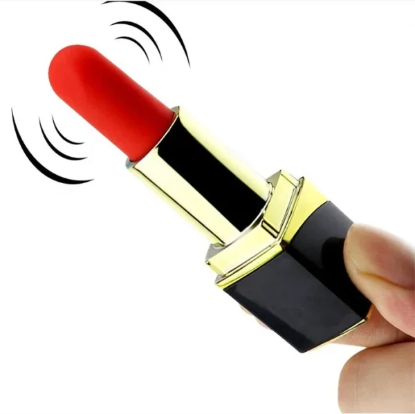 Women's Mini Bullet Vibrator 10 Frequency Lipstick Sex Toys for Clitoris Massage Includes Rabbit Vibrator Wand