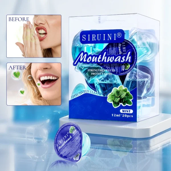 Custom Wholesale Cool Mint Refreshing Alcohol Free Natural Mini Private Label Travel Size Portable Concentrated Mouthwash - Image 6