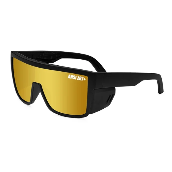 2025 Goggles Popular Brand Designer Z87 Safety Sunglasses Custom Shades Removable Shield Frame Oversized Mirror