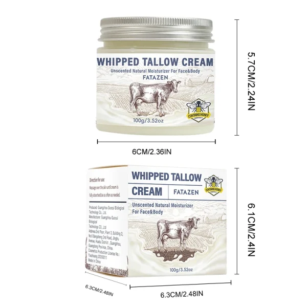 FATAZEN Wholesale Body Lotions Vitamins Face Care Cosmetic Korean Skin Care Products Makeup Peptides OEM Beef Tallow Balm - Image 6