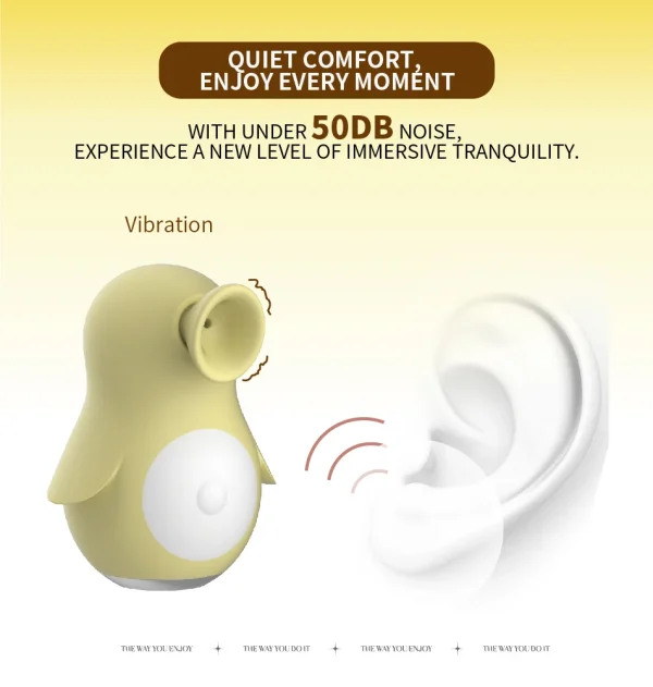 Factory Price Penguin Shape Clitoral Suction Vibrator for Women  Nipple Oral Licking Sucking Toy Adult Sex Toy - Image 5