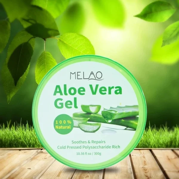 MELAO Private Label Best Sale Nature Organic Soothing Moisture 100% Pure Aloe Vera Soothing Gel - Image 4