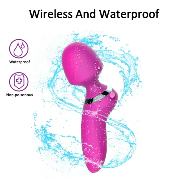 Personal Electric Handheld Powerful Vibration Wand Massager Back Massager Hot Massage Tool - Image 4