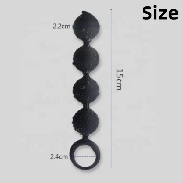 Wholesale Silicone Adult Anal Sex Toys 4 Beads for Couple's Enjoyment - Image 2