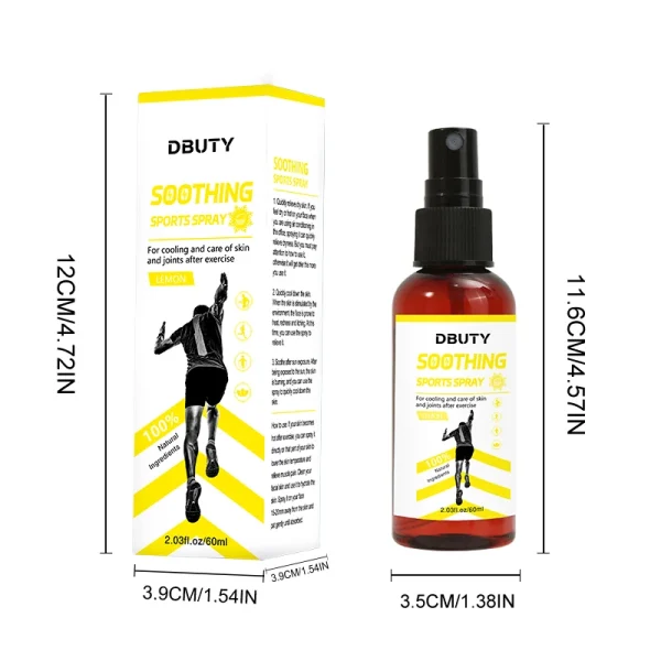 FATAZEN Pure Lemon Magnesium Oil Spray Muscle Relief Magnesium Sport Spray Private Label Refreshing Lemon Body Oil Spray - Image 6