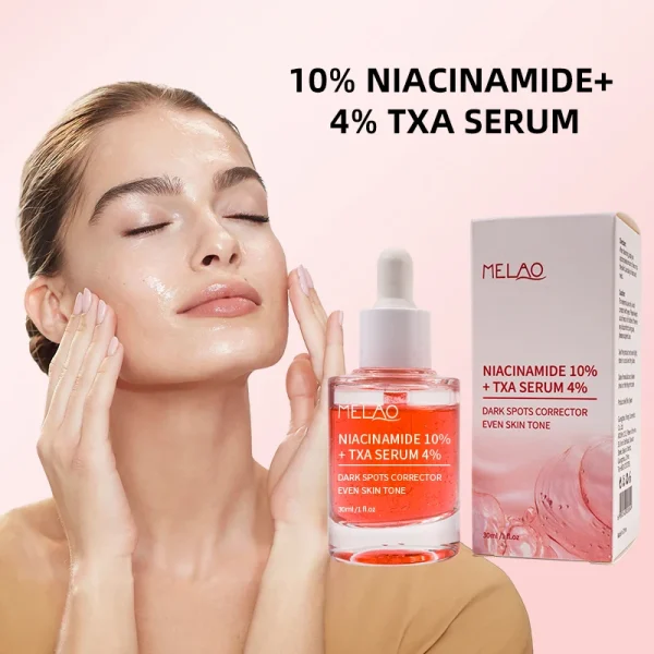Cosmetic Moisturizer Facial Whitening Private Label Vitamin Skin Makeup Peptide Face Care Tranexamic Acid Niacinamide Face Serum - Image 4