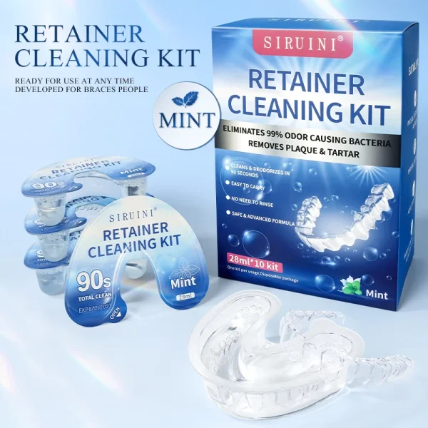 Custom Mouthwash Teeth Braces Orthodontic Rubber Bands Dental Braces Orthodontic Bracket Dentures Cleansing Solution