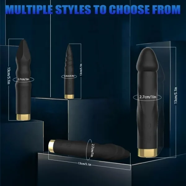 Rechargeable USB Bullet Vibrator Multi-Shaped Adult Sex Toy for Women Mini Size Metal Clit Clitoris Stimulator - Image 2