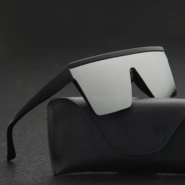 2025 Factory Custom Logo Oversized Square Sunglasses Men Women High Quality Mirror Lens Sun Glasses - Image 4