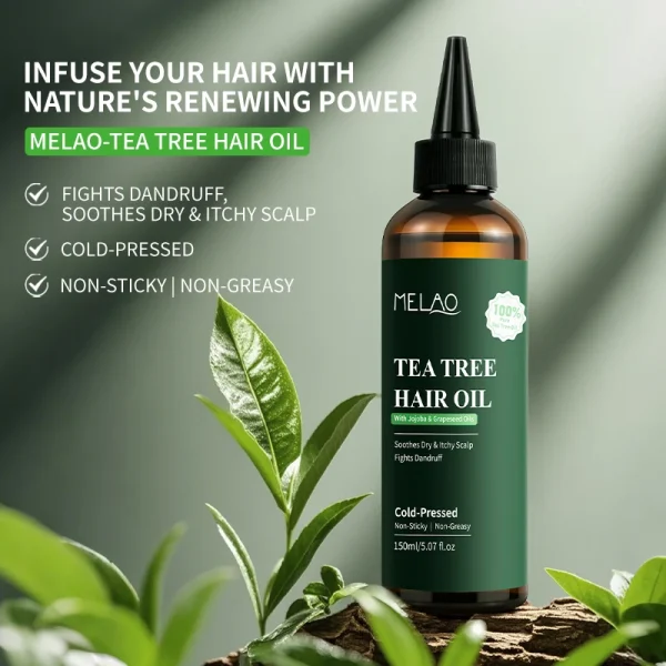 Private Label Rosemary Essential Hair Loss Oil Growth Oil Hair Strengthening Dandruff Itchy Deep Tea Tree Hair Oil - Image 3
