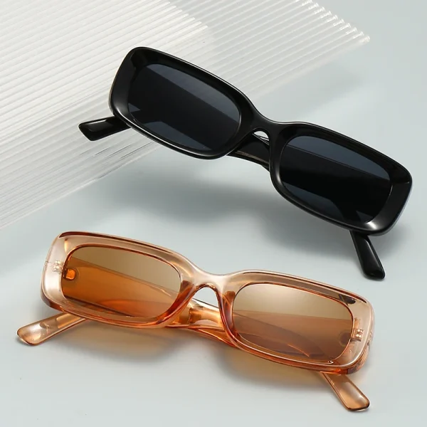 Custom Small square Sunglasses Women Classic Retro Rectangle Shades 2023 Trendy Jelly Sun Glasses Men - Image 5