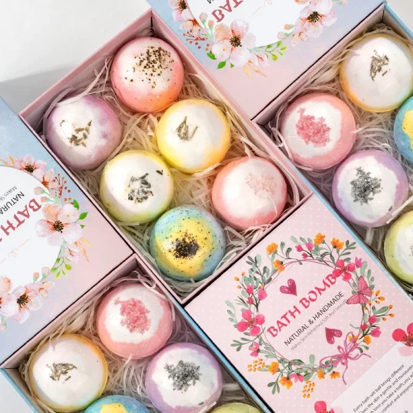 Bubble Custom Mini Kids Salt Bath Bomb Private Label Kit Surprise Making Organic for Kids Box Gift Set Wholesale Set Bath Bombs