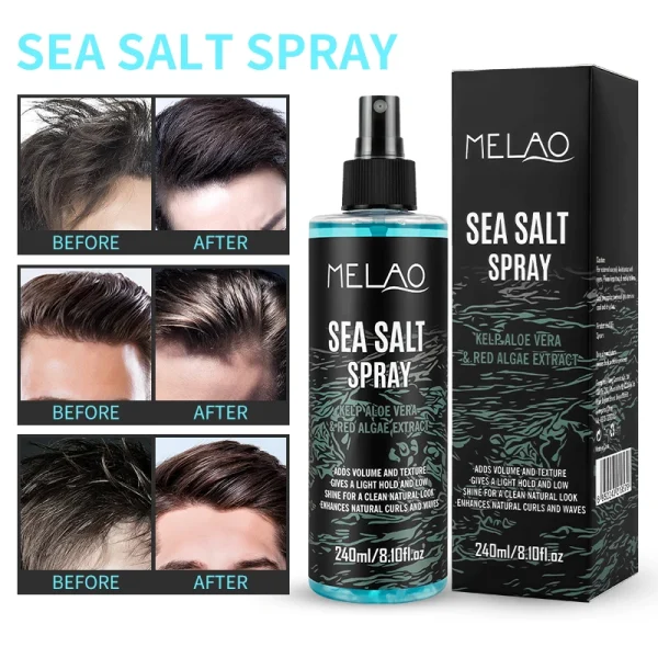 Men's Texturizing Thickening Hair Mist Hair Styling Oil Control Natural Volumizing Texturizing Sea Salt Spray - Image 3