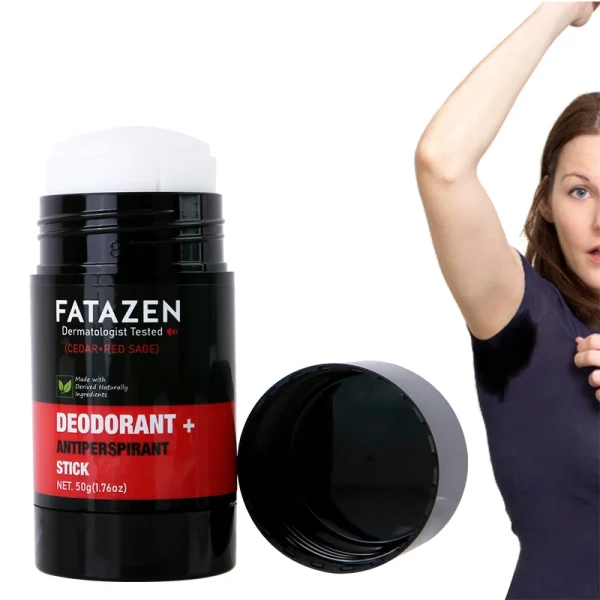 FATAZEN Dermatologist Tested Deodorant Anti-odorant Stick Natural Cedar Red Sage Fragrance Sweat Odor Balm Deodorant Stick - Image 5