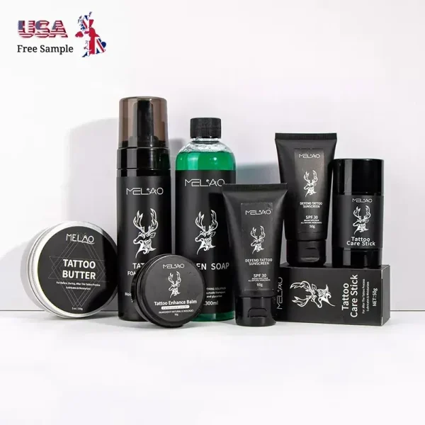 OEM 100% Natural Organic Vegan Cleansing Tattoo Ink Wash Spray Foaming Soap Tattoo Cleanser Tattoo Aftercare Moisturizing Soap - Image 2