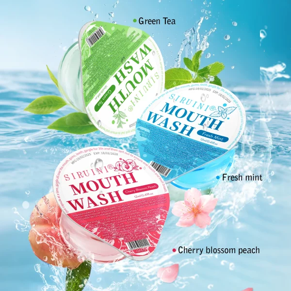 Custom OEM Natural Mint Mouthwash with Alcohol Free Formula for Travel Size Portable Use and Bulk Wholesale Refreshing Mouthwash - Image 2