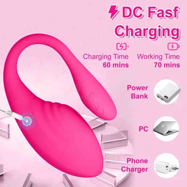 App Controlled Wearable Vibrator for Women with Bluetooth Remote for Long Distance Couples Clitoral G Spot Vibrator - Image 6