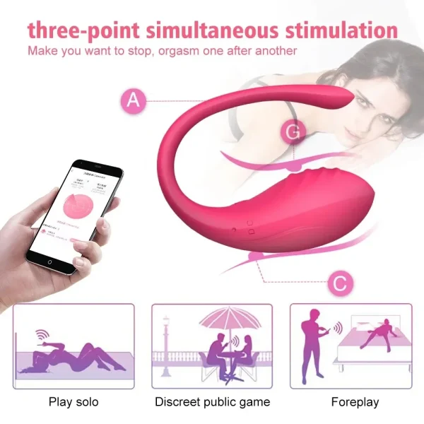 Wireless Bluetooth APP Vibrator Female Remote Control Egg Clitoris Stimulator G Spot Massager Sex Toys for Women Adults Panties - Image 4