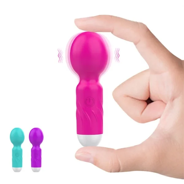USB Rechargeable Personal Massager 10 Frequency Mini Wand for Muscle Tension Relief Vibrators for Personal Use