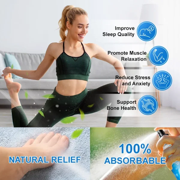 Private Label 100% Pure Organic MSM Natural Body Care Treatment for Kids Vegan Bulk Foot Sleep Mist Magnesium Chloride Oil Spray - Image 5