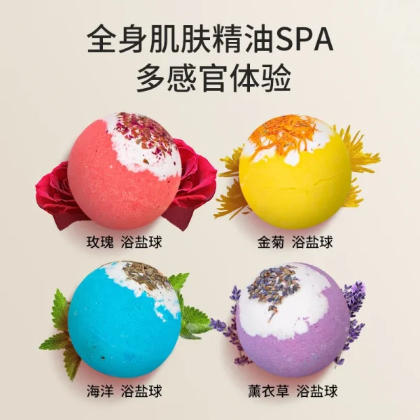 Bubble Custom Mini Kids Salt Bath Bomb Private Label Kit Surprise Making Organic for Kids Box Gift Set Wholesale Set Bath Bombs - Image 2