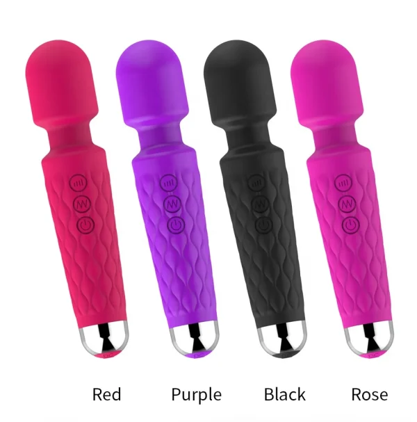 Hot Selling Powerful Female Vibrator Wand Massager 20 Modes & 8 Speeds Wand Massager Clitoris Stimulator Sex Toy Adult Sex Toys - Image 5