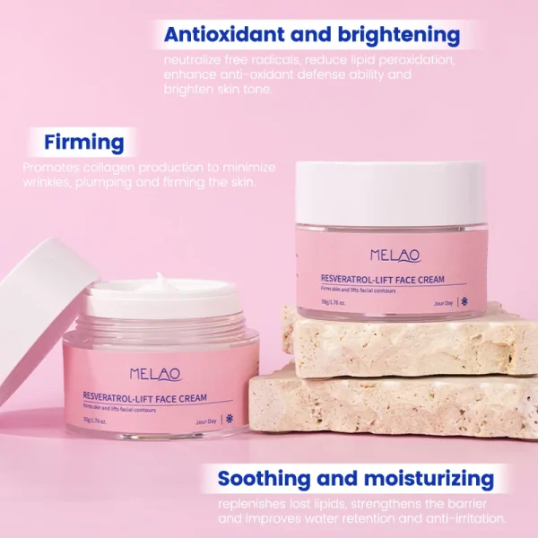 skincare beauty anti aging korean skin care products whitening peptides face care intense resveratrol-lift collagen face cream - Image 4