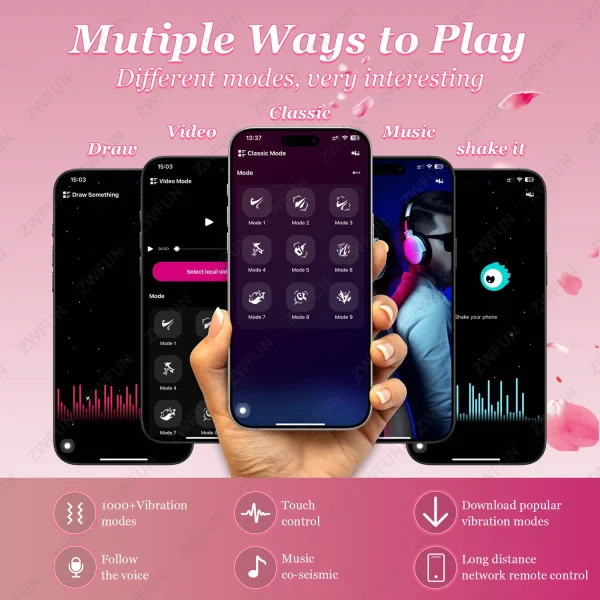 Wearable Panty G-spot Vibrator Dildo APP Control Distance Silicone Vibrating Panties Vaginal Adult Sex Toys for Women and Couple - Image 5