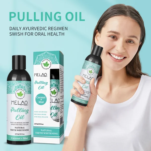 Coconut Oil Pulling with Natural Essential Oils and Vitamin D, E, K2, Alcohol Free Mouthwash Helps with Fresh Breath - Image 5