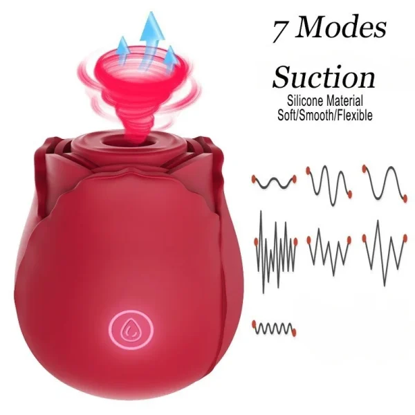 Rose Vibrator for Women Wholesale Custom logo Clitoralis Stimulator Sucking Adult Toys Rose Sucking Vibrator - Image 3