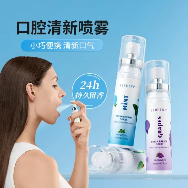 Private Label Oral Hygiene Spray with Multiple Flavor for Bulk Order and FDA Approved Formula Refresher Oral Spray - Image 3