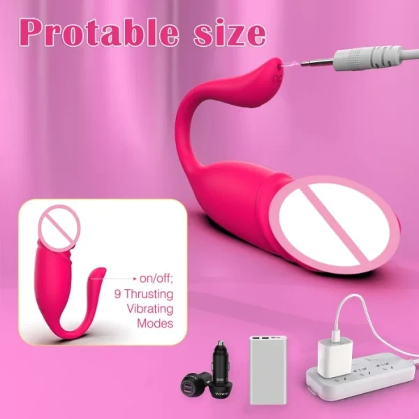Hot Wireless Sex Vibrator 10 Frequency Thrusting Panty Vibrating Panties App Controlled Vibrator Jump Egg Sex Toy for Female - Image 4