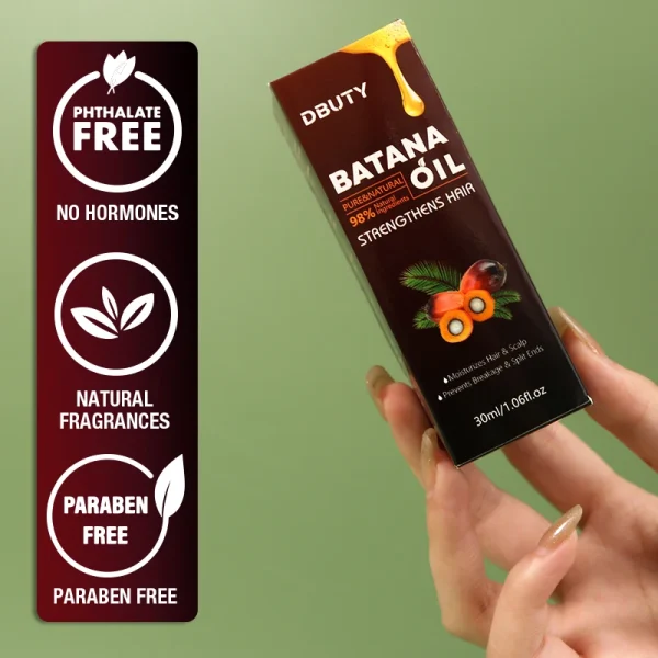 Custom Logo  Oil Batana Antioxidants Moisturizes Hair Scalp 30ml Private Label Pure Batana Oil Anti-split Hair Growth Serum - Image 3