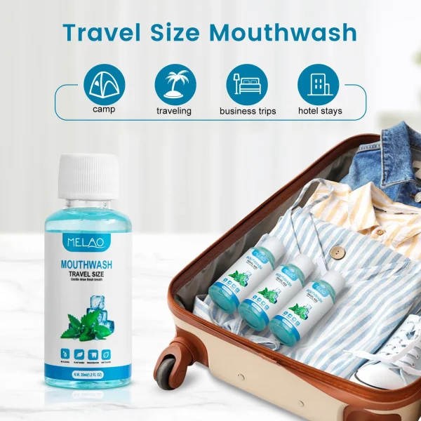 Private Label Cool Mint Mouth Wash Flavor Customize Oral Wash Teeth Cleaning Whitening Mouthwash Manufacturer - Image 6
