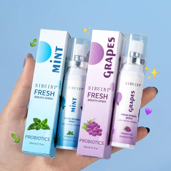 Private Label Oral Hygiene Spray with Multiple Flavor for Bulk Order and FDA Approved Formula Refresher Oral Spray - Image 2
