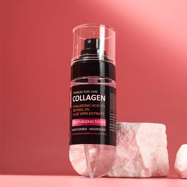 Private Label FATAZEN Deep Moisturizing Collagen Facial Toner OEM Skincare Products Organic Anti-Aging Repair Water Face Toner