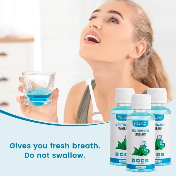 Private Label Cool Mint Mouth Wash Flavor Customize Oral Wash Teeth Cleaning Whitening Mouthwash Manufacturer - Image 3