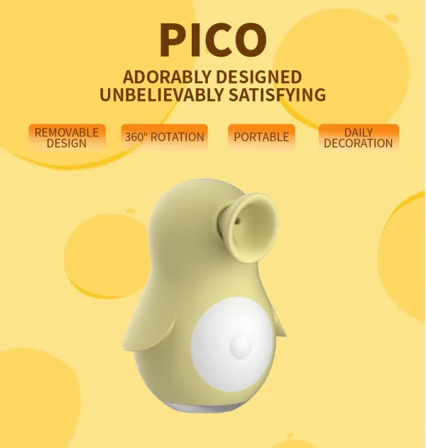 Factory Price Penguin Shape Clitoral Suction Vibrator for Women  Nipple Oral Licking Sucking Toy Adult Sex Toy - Image 6