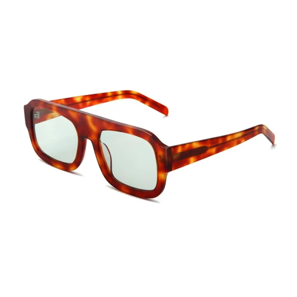 Big Vintage Sunglasses Men Oversized Frame Square Acetate Sun Glasses Women Polarized Sunshade Female - Image 6