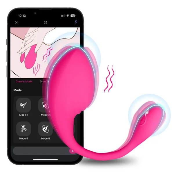 App Controlled Wearable Vibrator for Women with Bluetooth Remote for Long Distance Couples Clitoral G Spot Vibrator