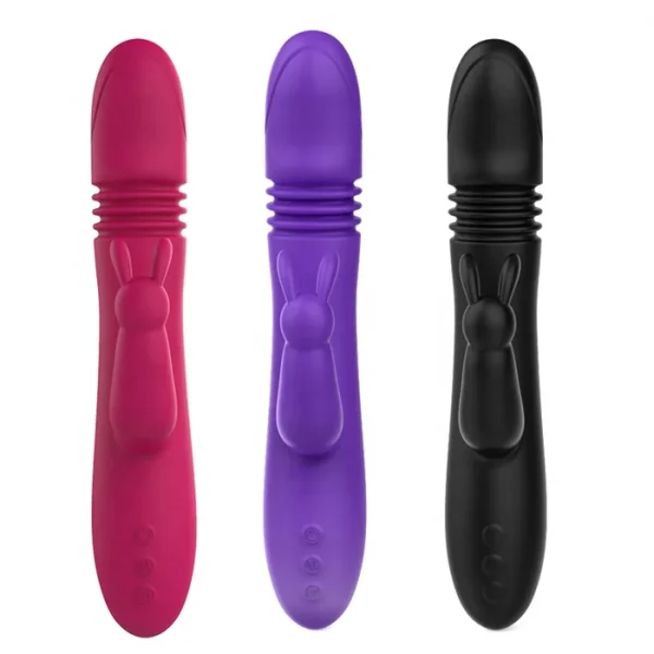 Automatic 7-Frequency Rabbit Vibrator Sex Toy with Intelligent Heating USB Power Supply