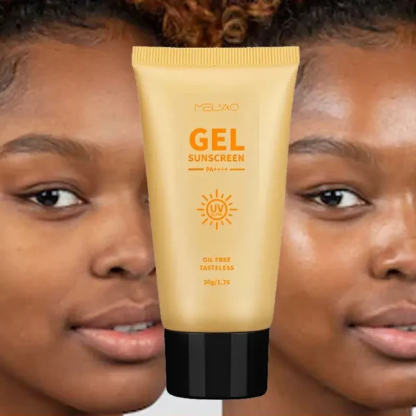 Spf 50+++ Private Label No White Cast Clear Sunscreen Gel Black Skin Sunscreen Face and Body Moisturizing Sunscreen Gel