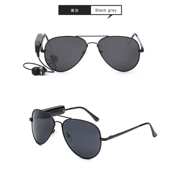 New Smart Headset Sunglasses Men Trendy Driving UV400 Toad Mirror Capable Audio Smart Earphone Sun Glasses - Image 3