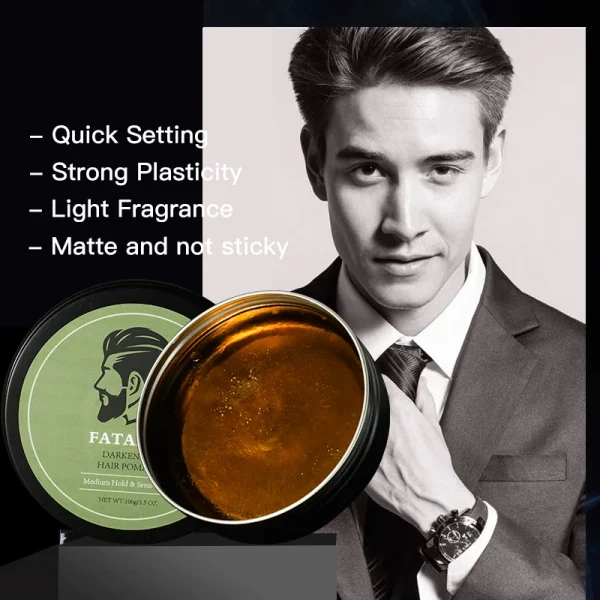FATAZEN OEM ODM Avocado Biotin Hair Clay Organic Matte Natural Hold Strong Free Styling Vegan Hair Wax Pomade Unisex Hair Clay - Image 5